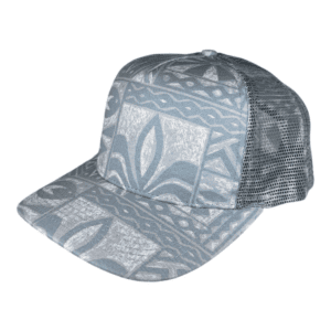 Dusty Blue Tapa Floral