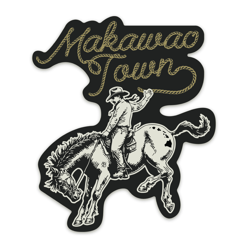 makawao town rodeo sticker pack