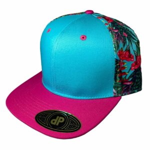 paradise floral snapback hat from double portion supply average hat size fits note medium measured tight perfect fit wear one size most people 2.jpg