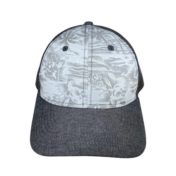 Coffee Floral Mesh Curved Snapback - Image 2