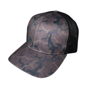 Curved Dark Iwa Camo/ Black Mesh