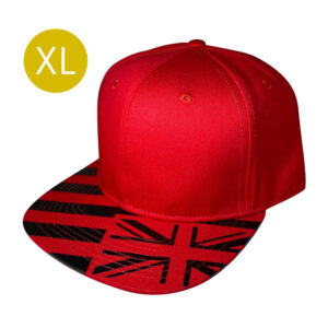 XL Red with Black Hawaiian Flag Bill