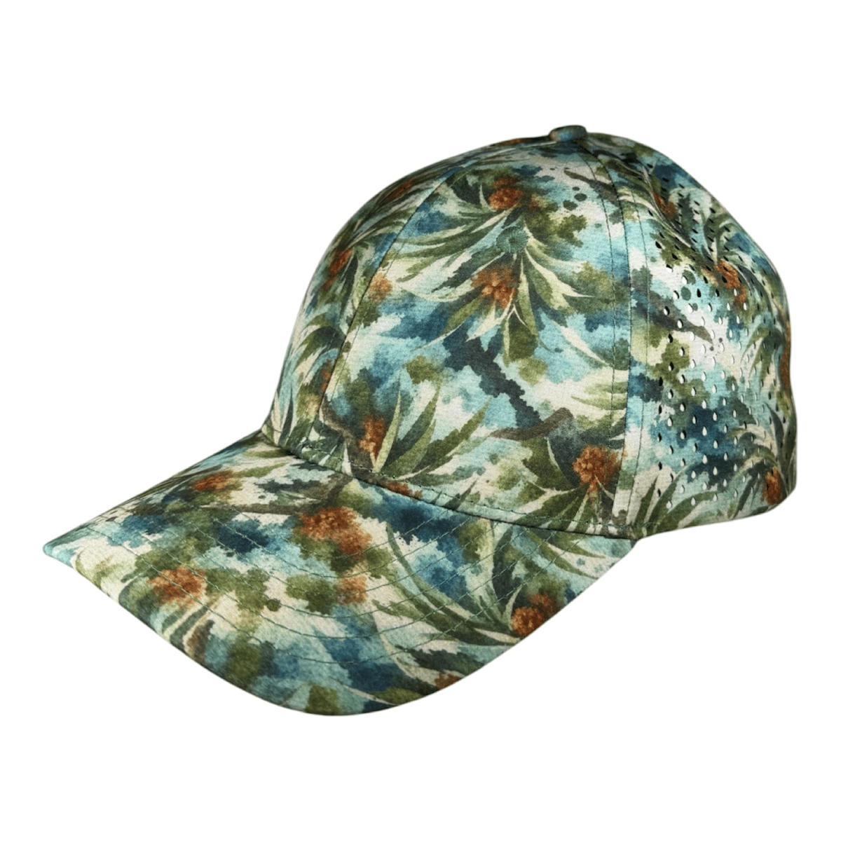 curved watercolor lauae waterman snapback